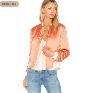 rag & bone Orange Morton Bomber Jacket Size S